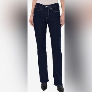 Levi's Classic Bootcut Dark Blue Denim Jeans Size 2 Minimalist Normcore Casual